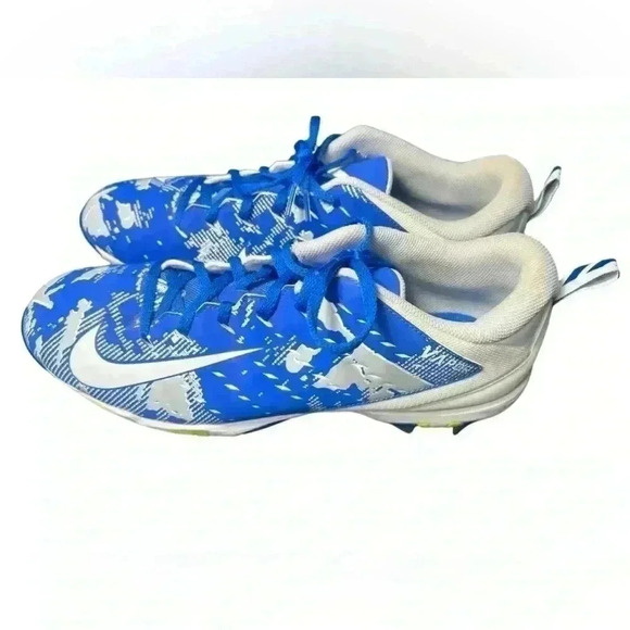 Nike Vapor Untouchable Shark 3 Cleats 12 Blue Gray White Fastflex - Picture 5 of 12